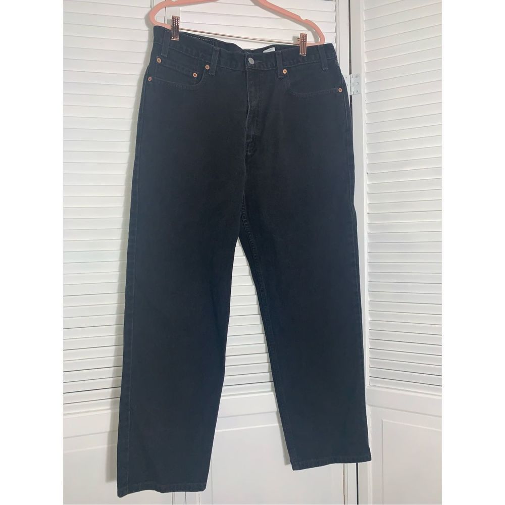 Vintage Levi’s Relaxed Fit Tapered Leg Black Jeans 36X30